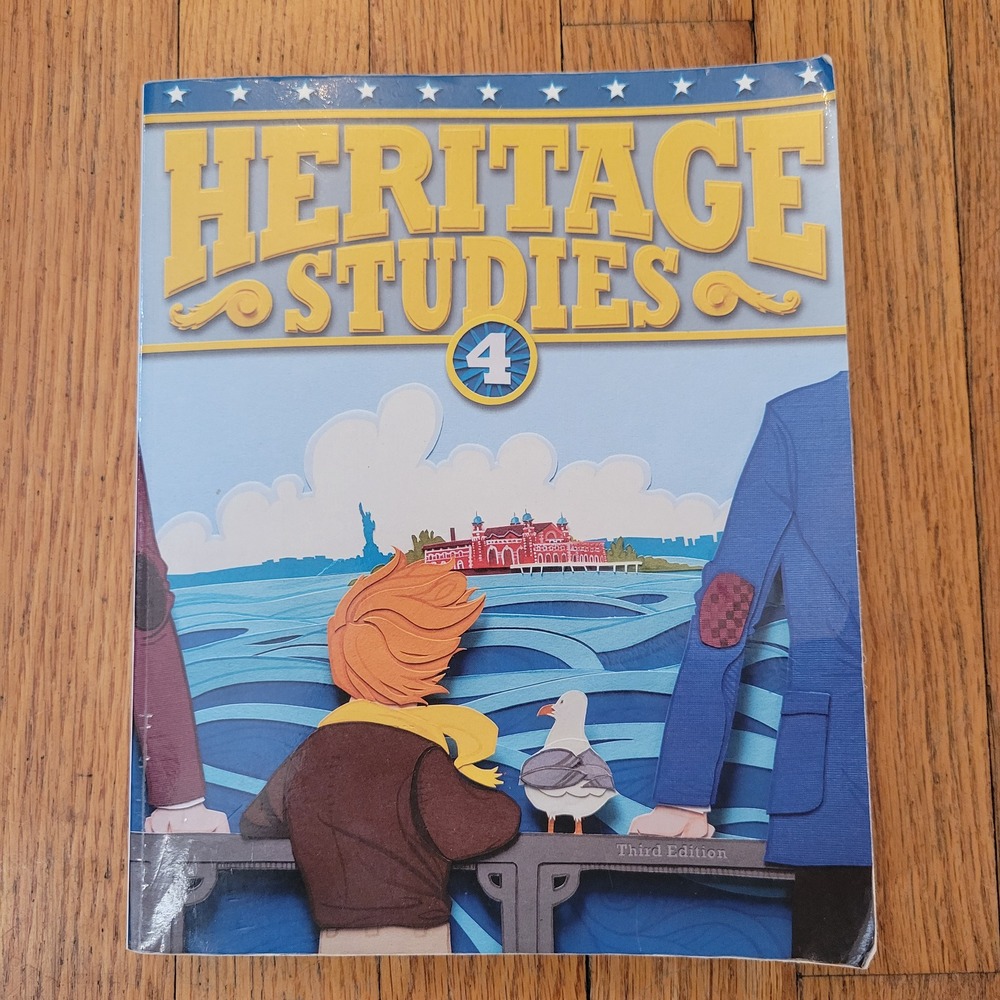 BJU‎ Press 4 Heritage Studies Textbook Blue 3rd Ed Homeschool Christian Learning